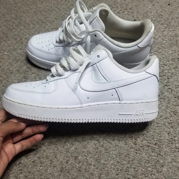 Nike Air Force 1 Low White Sneakers - Picture 1 of 6